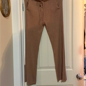 Ribbed Knit Tan Pants Calvin Klein new